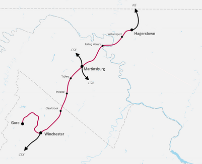 Winchester And Western Railroad Map Winchester And Western Railroad - Wikipedia