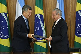 Visita do presidente da Argentina, Maurício Macri ao Brasil 01.jpg