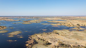 Vista aérea del delta del Okavango, Botsuana, 2018-08-01, DD 32.jpg