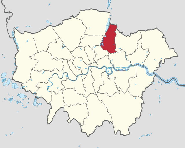 瓦爾珊森林倫敦自治市在大倫敦的位置