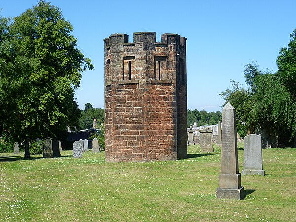 Graveyard watchtower, built in Dalkeith in 1827