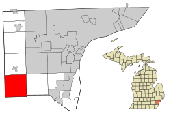 Location in وین کاؤنٹی، مشی گن and the U.S. state of مشی گن