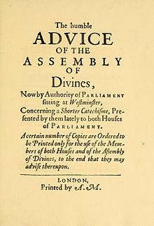 Westminster Shorter Catechism - Wikipedia