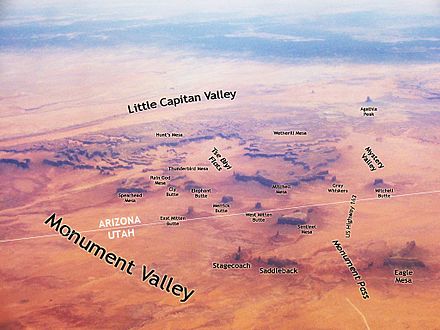 View of Monument Valley from the northeast