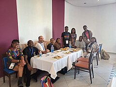 WikiVibrance lunch meet up at Wiki Indaba 2023