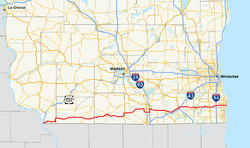 State Highway 11 (Wisconsin) map