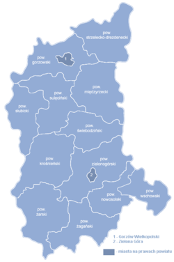 Окрузи во Лубушкото Војводство