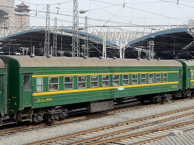A passenger car of the China Railway, 2011