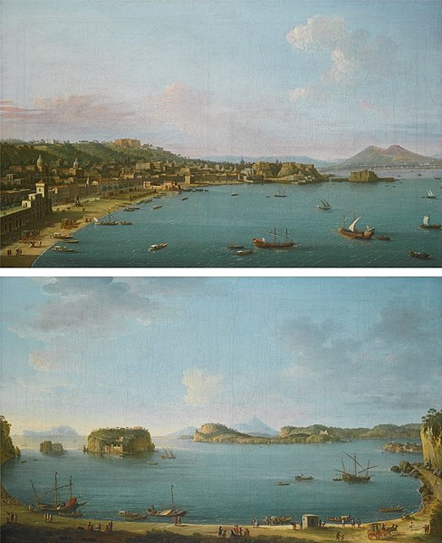 File:'Naples from the West' and 'The Gulf of Pozzuoli' by Antonio Joli.jpg