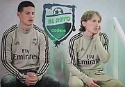 Rodríguez with Luka Modrić. (2020)