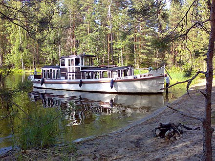 Moored in a bay of Saimaa