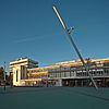 Hauptbahnhof with documenta-artwork 