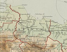 1928 map of Krawang Residency from Schoolatlas van Nederlandsch Indië.jpg