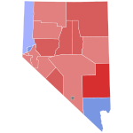 1988 United States Senate election in Nevada results map by county.svg