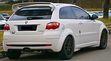 2011 Proton Satria Neo CPS H-Line in Cyberjaya, Malaysia (02).jpg