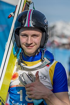 Gleb Safonow bei der Nordischen Ski-WM 2019 in Seefeld in Tirol