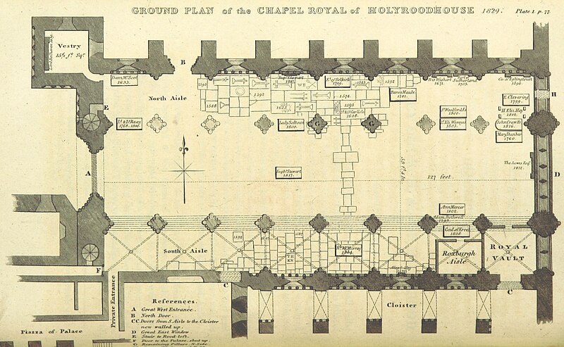 File:88 of 'The Original History of the Abbey, Palace and Chapel-Royal of Holyroodhouse. ... With ... engravings. New edition' (11007312463).jpg