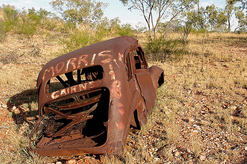 File:A217, Mary Kathleen, Queensland, Australia, abandoned car, 2007.JPG
