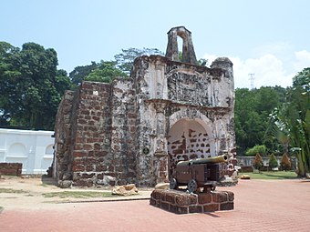 Porta do Santiago, unica porta superstite della Fortezza di Malacca