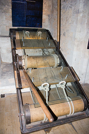 A torture rack in the Tower of London