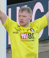 Ramsdale playing for AFC Bournemouth in 2020 Aaron Ramsdale February 2020.jpg