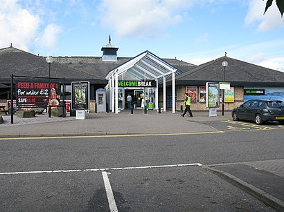 How to get to Abington Services with public transport- About the place