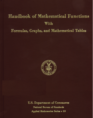 Handbook of Mathematical Functions