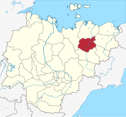 Location of Abyysky District in the Sakha Republic