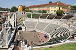 Academy of Music, Dance and Fine Arts and Ancient Roman Theatre, Plovdiv.jpg