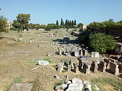Ruines de l'agora d'Argos, Péloponnèse.