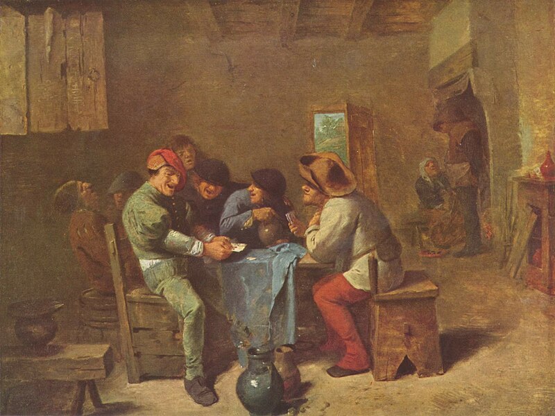 File:Adriaen Brouwer - Peasants playing cards in a tavern.jpg