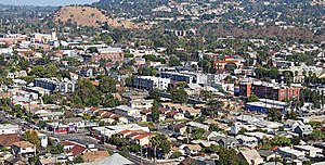 From Monte Vista to the 110 freeway, 2018 Aerial view of HIghland Park.jpg