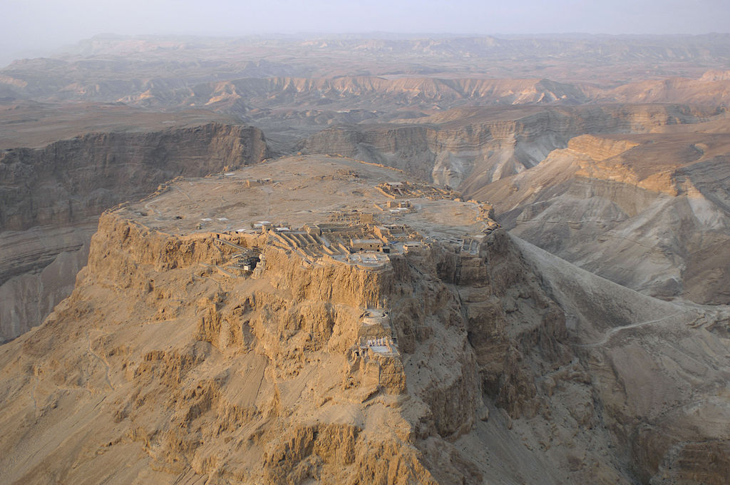 Aerial view of Masada (Israel) 02