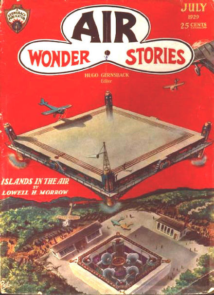Air wonder. Air Wonder stories (журнал). Air Wonder stories и amazing stories. Hugo Gernsback Editor. The Return of the Air Master, Air Wonder stories March 1930.