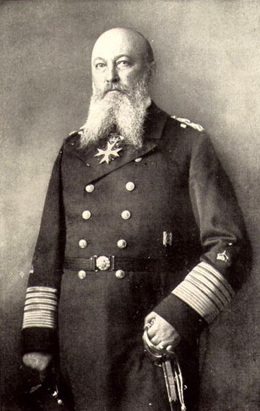 Großadmiral Alfred von Tirpitz, wearing his Order of the Red Eagle, Grand Cross