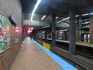 <span class="mw-page-title-main">Allen/Medical Campus station</span> Light rail station in Buffalo, New York, US