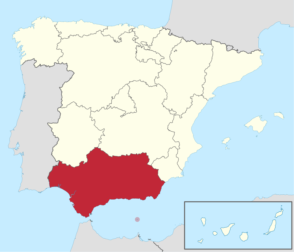 Map of Andalusia