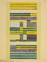 Diseño para colgar en la pared de Anni Albers, 1925