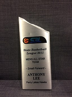 Anthony Lee's 2011 All-Star Team trophy Anthony Lee all star trophy.jpg