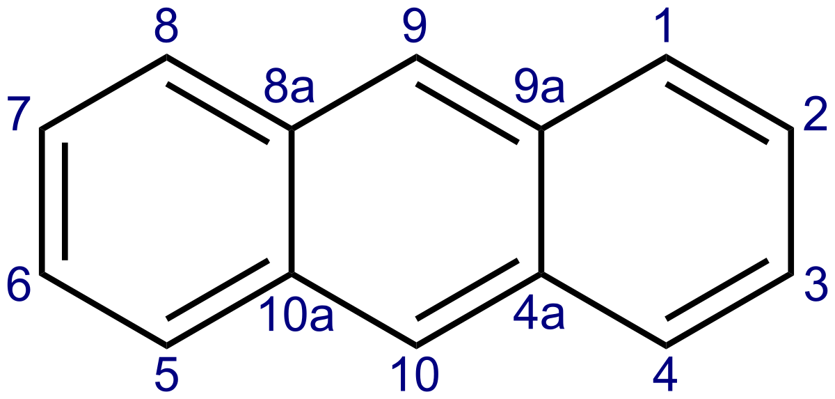 anthracene structure c14h10