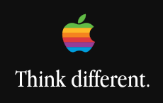 Apple logo Think Different vectorized.svg