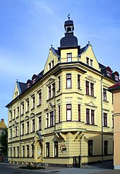 Das Gebäude der Arbeiterwohlfahrt in Gößnitz, gegenüber dem Rathaus