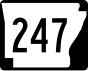 Highway 247 marker 