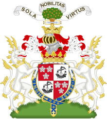 Arms of James Hamilton, 5th Duke of Abercorn.svg