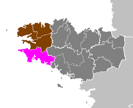 Arrondissement di Quimper – Localizzazione