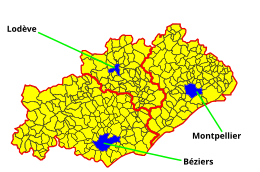 Hérault - Mapa