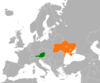 Location map for Austria and Ukraine.