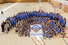 Grup d'alumnes del Bàsquet Ateneu Montserrat al 2017