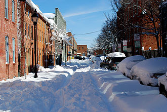 Winter in Baltimore, Lancaster Street, Fells Point Baltimore Snowpocalypse.jpg