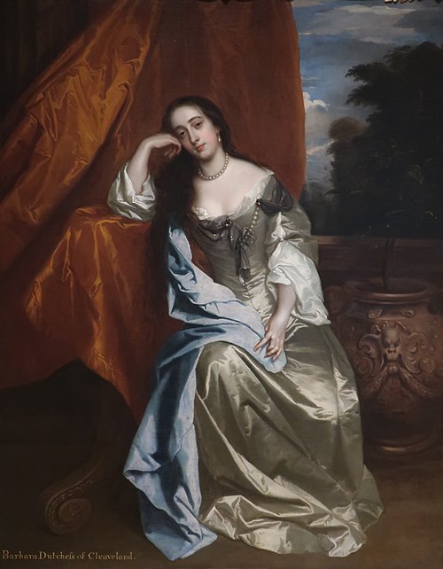 Barbara Palmer née Villiers, Lady Castlemaine by Sir Peter Lely.